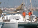 Coast Guard rescues a dragging catamaran